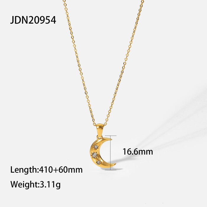 Jewelry WholesaleWholesale Gold Titanium Steel Gold Plated Necklace  JDC-NE-JD384 Necklaces 杰鼎 %variant_option1% %variant_option2% %variant_option3%  Factory Price JoyasDeChina Joyas De China