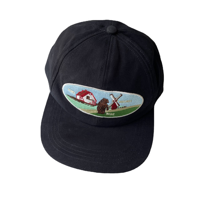 Wholesale hat cotton brown bear flat brim cap MOQ≥2 JDC-FH-JIER022