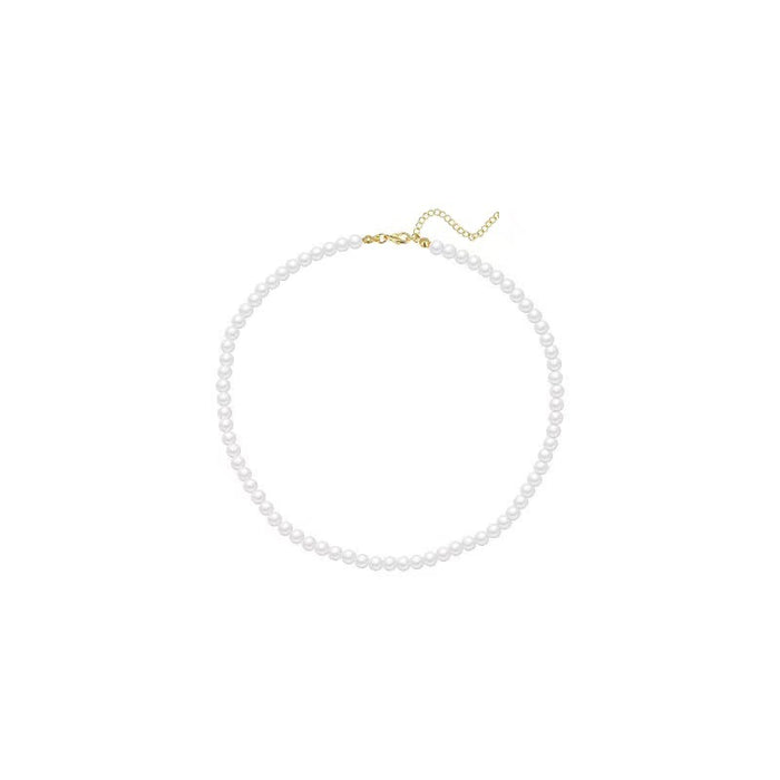 Wholesale Necklace Glass Imitation Pearl Clavicle Chain MOQ≥2 JDC-NE-DengC004