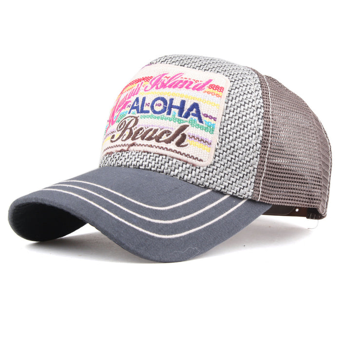 Wholesale beach new patch mesh cap baseball cap JDC-FH-ZhiLa001