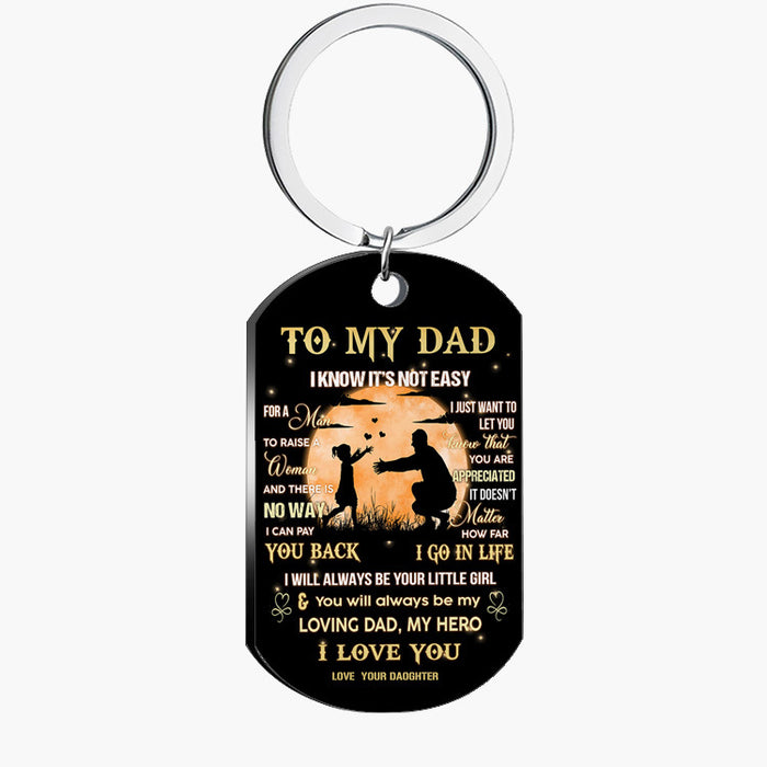 Wholesale Stainless Steel Necklace Keychain Father's Day Gift Ornament MOQ≥2 JDC-NE-HuH002
