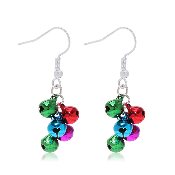 Wholesale Earrings Christmas Bells Bows MOQ≥5 JDC-ES-BinL002