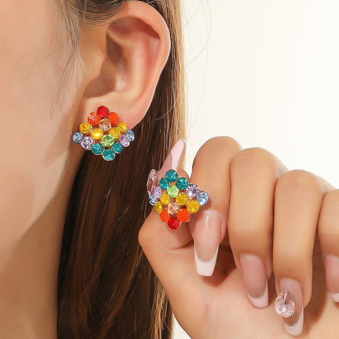 Wholesale Earrings Alloy Diamonds MOQ≥2 JDC-ES-KaiQ056