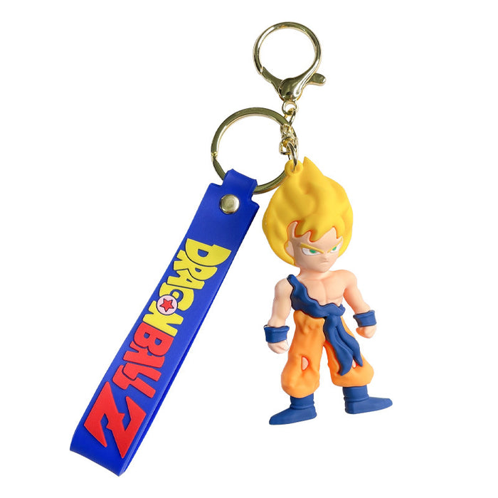 Wholesale Keychains For Backpacks Cartoon Goku Dragon Ball Series Keychain Pendant Car Ornament (M) JDC-KC-FeiRun077