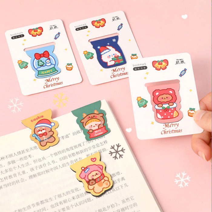 Wholesale Bookmark Magnets Christmas Cute Cartoon Small Gifts JDC-BM-KuY001