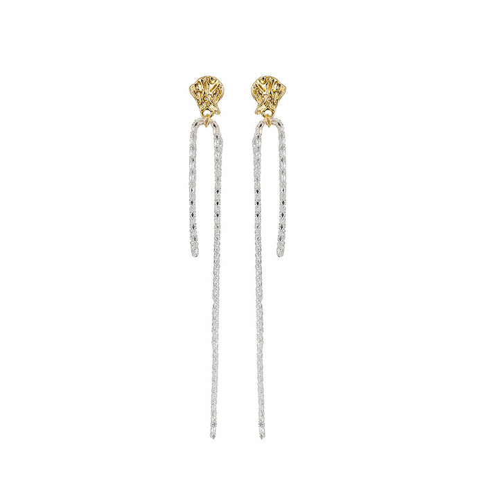 Wholesale Geometric Rope Tassel Stud Earrings Sweet Cool JDC-ES-Mdd025