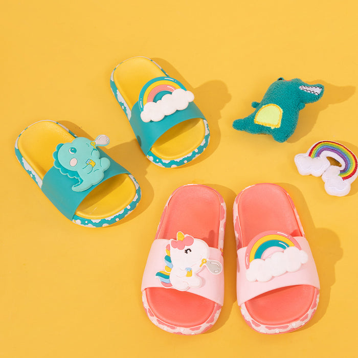 Wholesale children slippers cute rainbow JDC-SP-MKS004