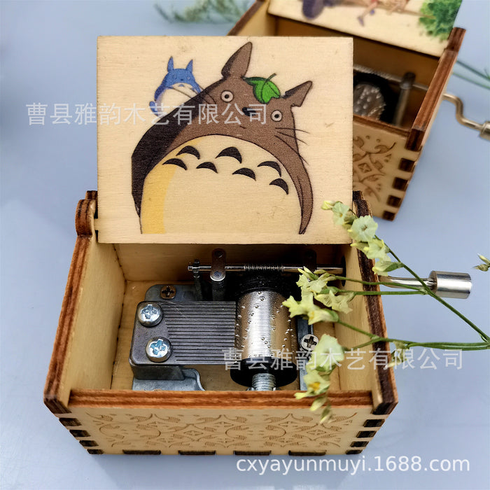 Caja de música de madera de juguete al por mayor Chinchilla clásica MOQ≥2 JDC-ft-yayun003