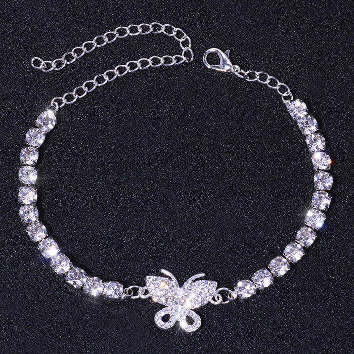 Crystal Butterfly Anklet JDC-AS-XINS025