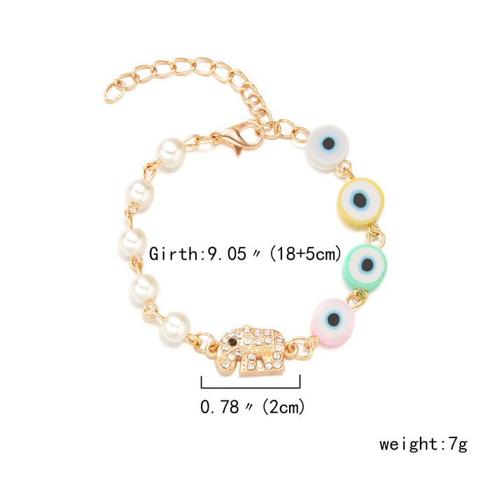 Bracelet de perle de poterie molle en gros JDC-BT-ISYH015