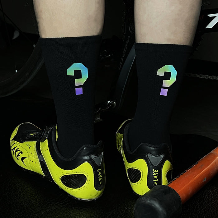 Calcetines al por mayor calcetines reflectantes calcetines ciclismo ciclismo mimado de la humedad del tubo medio jdc-sk-qit008