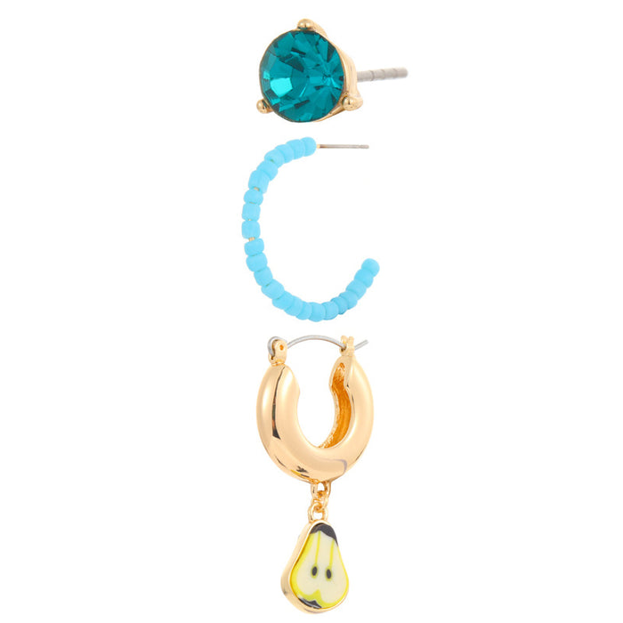 Wholesale Yellow Soft Ceramic Beads Earrings JDC-ES-kenj002