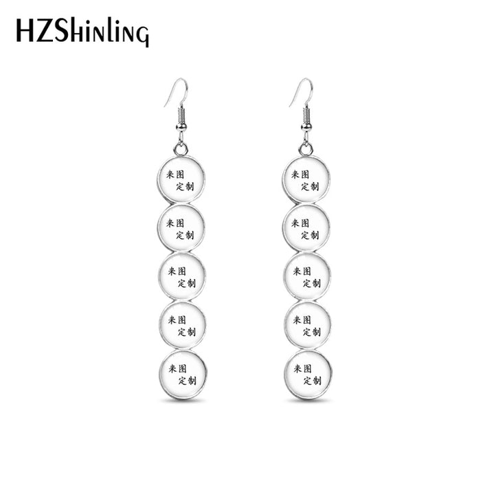 Wholesale Earrings Stainless Steel Skull Glass Earrings MOQ≥2 JDC-ES-XiangL023