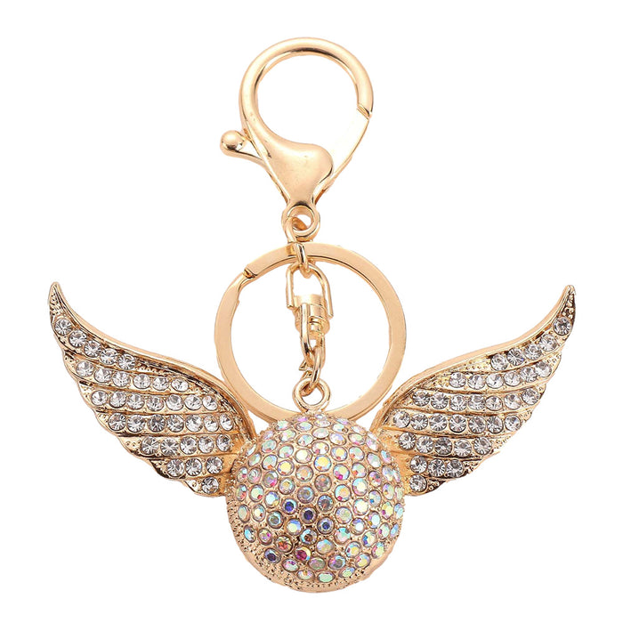 Jewelry WholesaleWholesale Angel Wings Alloy Rhinestone Keychain MOQ≥2 JDC-KC-ChaoK011 Keychains 超凯 %variant_option1% %variant_option2% %variant_option3%  Factory Price JoyasDeChina Joyas De China