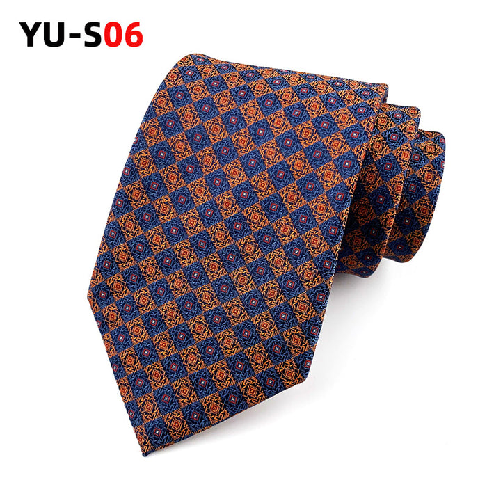 Wholesale retro style gentleman tie men small flower suit tie JDC-TIE-YonF004