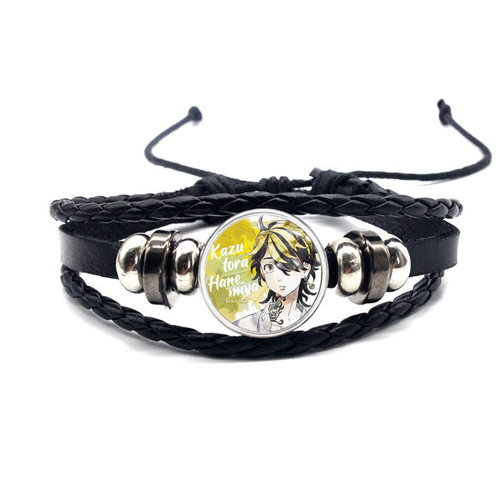 Wholesale cowhide cartoon adjustable bracelet bracelet MOQ≥2 (M) JDC-BT-YanY009
