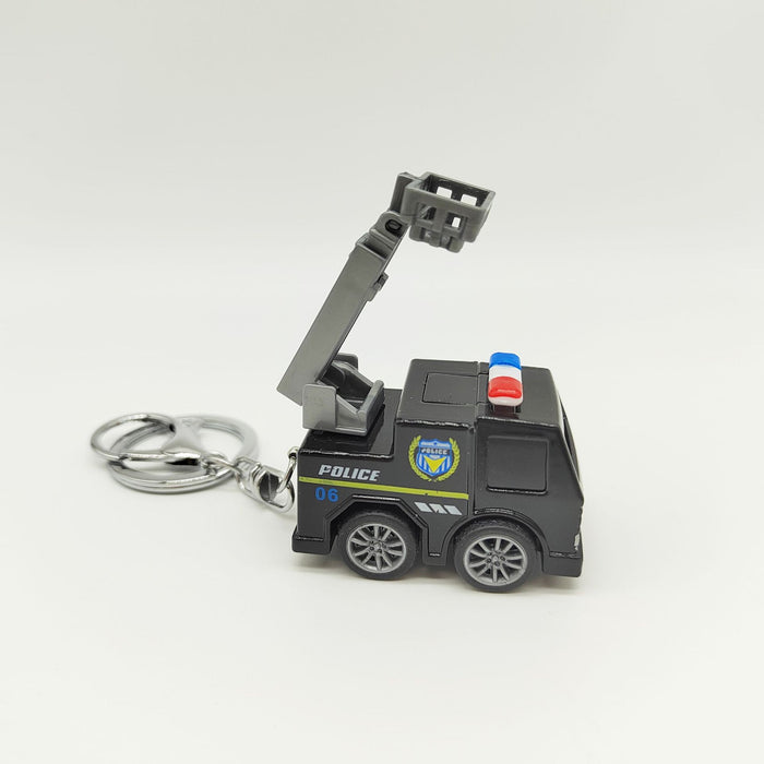 Wholesale creative new explosive alloy cartoon car rescue keychain JDC-KC-PinL003
