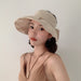 Jewelry WholesaleWholesale Empty Top Folding Hat Fabric Sun Hat JDC-FH-Weilan002 Fashionhat 微蓝 %variant_option1% %variant_option2% %variant_option3%  Factory Price JoyasDeChina Joyas De China