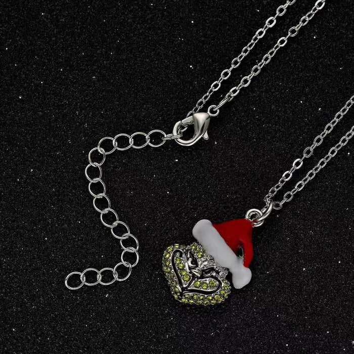 Wholesale Necklaces Alloy Rhinestone Christmas Collection   MOQ≥2 JDC-NE-JunZ005