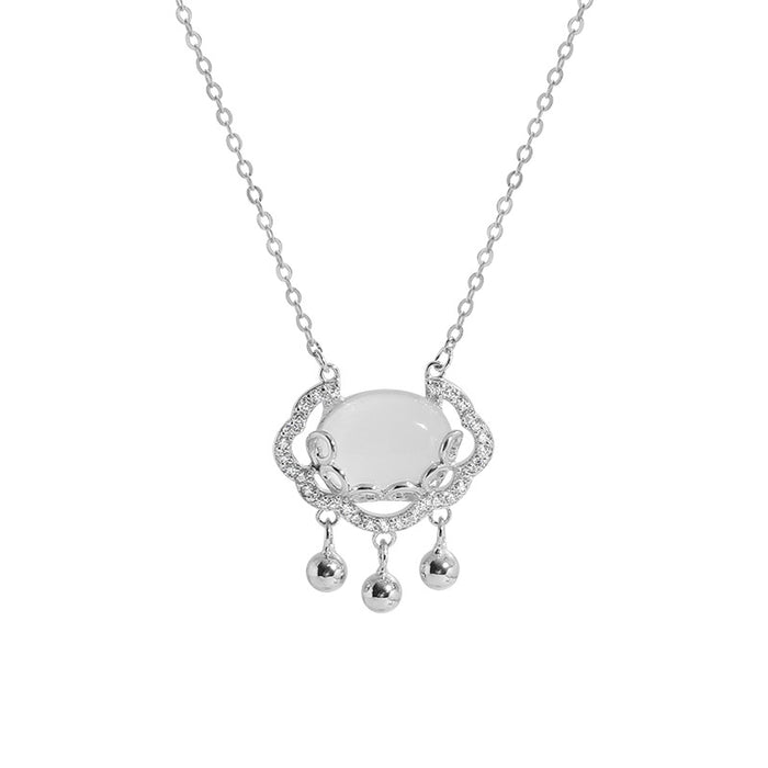 Wholesale Necklace Silver Ruyi Lock Sweater Chain JDC-NE-WanS005