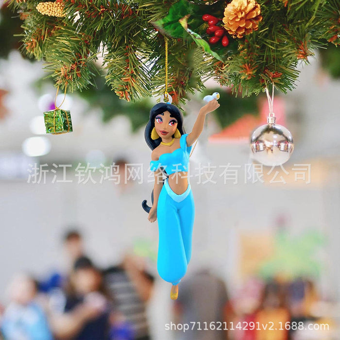 Decoraciones de Navidad de acrílico de princesa linda al por mayor MOQ≥2 JDC-DCN-QHONG005