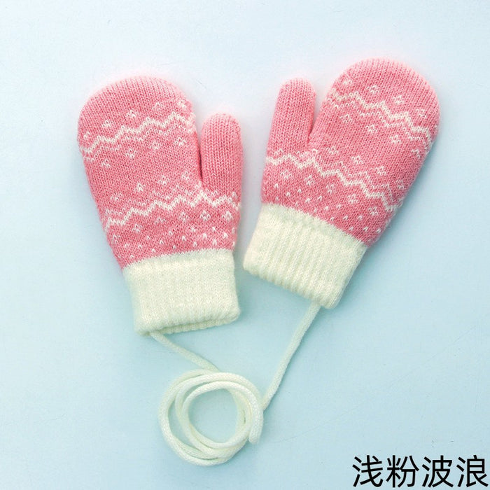 Wholesale Gloves Polyester Cartoon Cute Bag Finger Warm Knitted Gloves Touch Screen MOQ≥2 JDC-GS-RH013