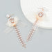 Jewelry WholesaleWholesale pink pearl tassel earrings JDC-ES-JL928 Earrings 氿乐 %variant_option1% %variant_option2% %variant_option3%  Factory Price JoyasDeChina Joyas De China