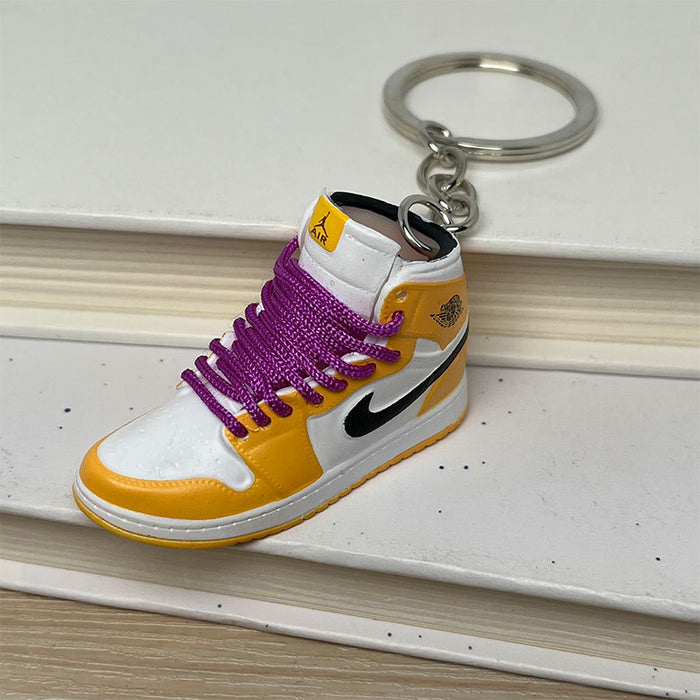 Keychains al por mayor hardware PVC Sneakers estéreo JDC-KC-MIAOY026