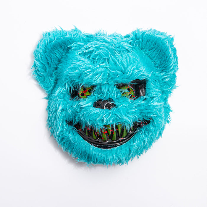 Wholesale Mask Plastic Halloween Party Plush Bloody Horror Bear MOQ≥2 JDC-FM-ZhuiK003