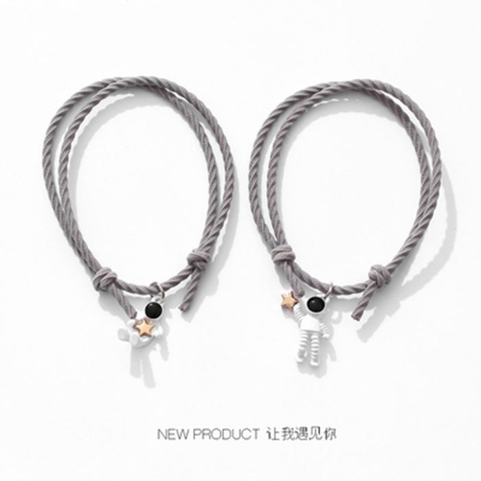 Wholesale Bracelet Rubber Band Astronaut Couple Bracelet JDC-BT-MengM006