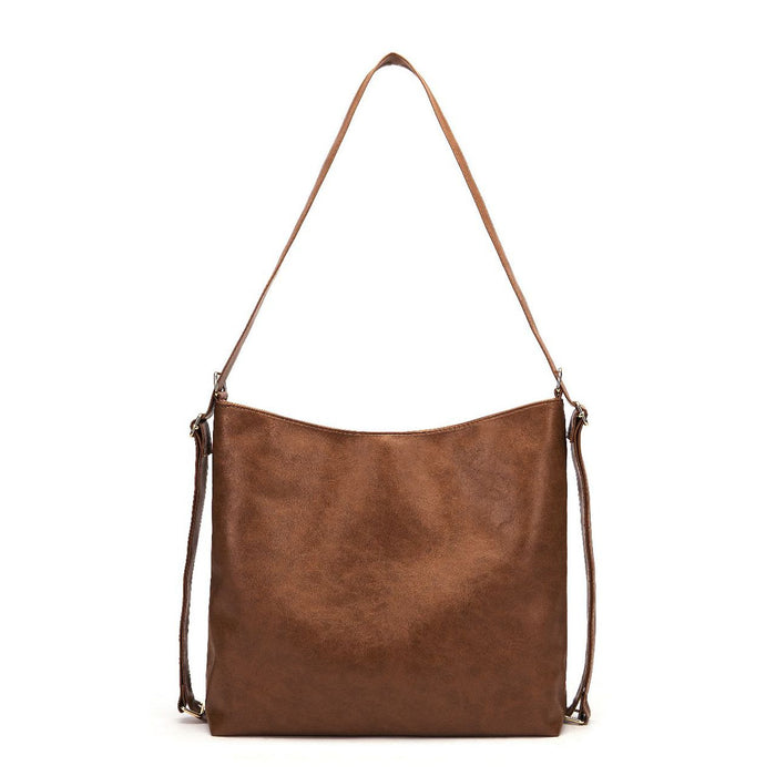 Wholesale Handbag PU Retro Oil Wax Leather Large Capacity Backpack JDC-HB-Mingg005