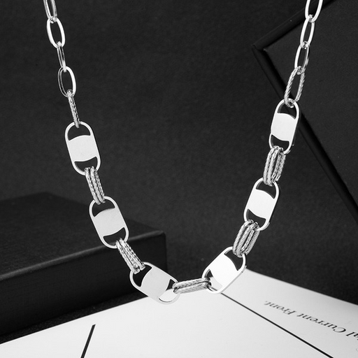 Jewelry WholesaleWholesale Titanium Steel Hip Hop Stitching Necklace JDC-NE-ShiY006 necklaces 仕缘 %variant_option1% %variant_option2% %variant_option3%  Factory Price JoyasDeChina Joyas De China