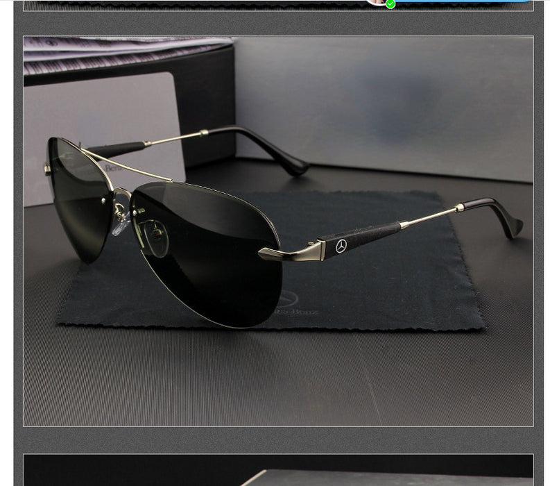 Gafas de sol para hombres al por mayor gafas de conducción sin borde sin caja JDC-SG-MENF007