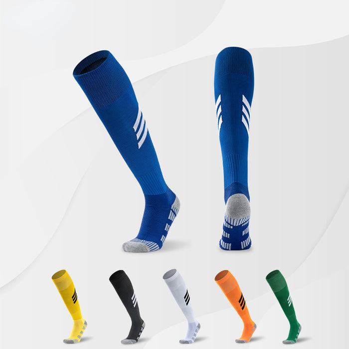 Capacidades al por mayor Capacidad de algodón calcetines no deslizantes de fútbol para adultos.