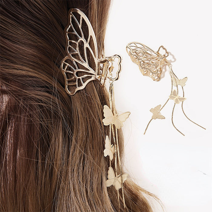 Clip de cheveux en gros de la chaîne de papillon métal