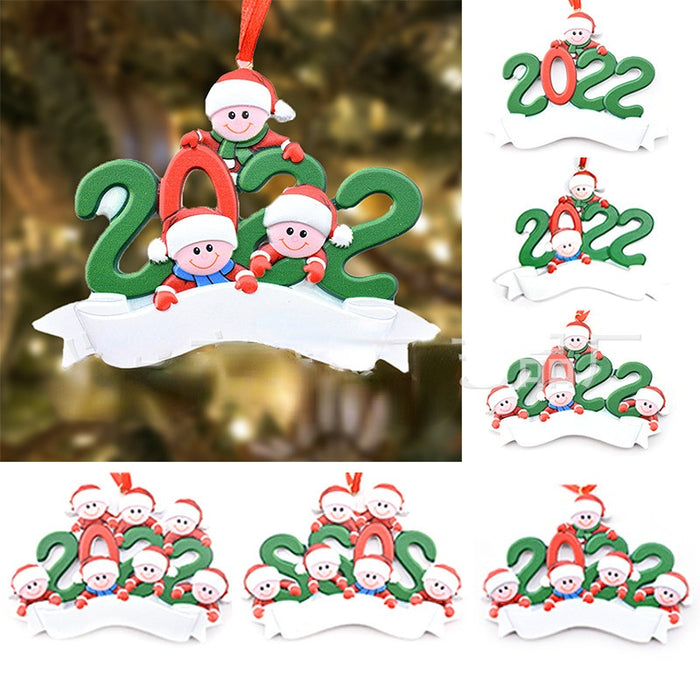 Wholesale Christmas DIY Name Tag Family Decorative Resin Crafts JDC-DCN-YaoC001