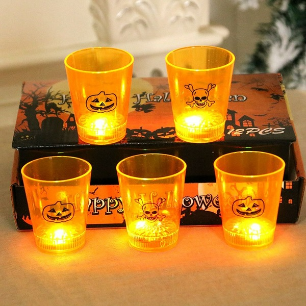 Wholesale PC Pumpkin Candle Light Glowing Mug （M) JDC-CUP-JinH001