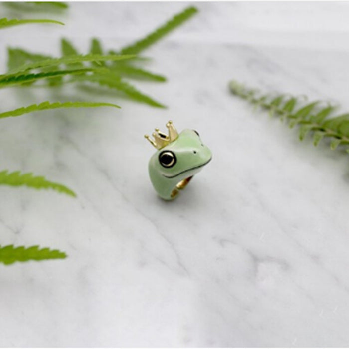 Wholesale Cute Frog Zinc Alloy Ring JDC-RS-WN139