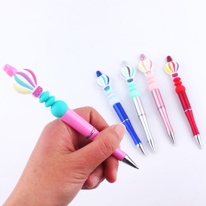 Wholesale Beadable Pens Hot Air Balloon Beads Plastic Ballpoint Pen JDC-BP-GuangTian001