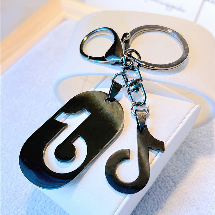 Wholesale Musical Note Stainless Steel Keychain JDC-KC-YCYK011