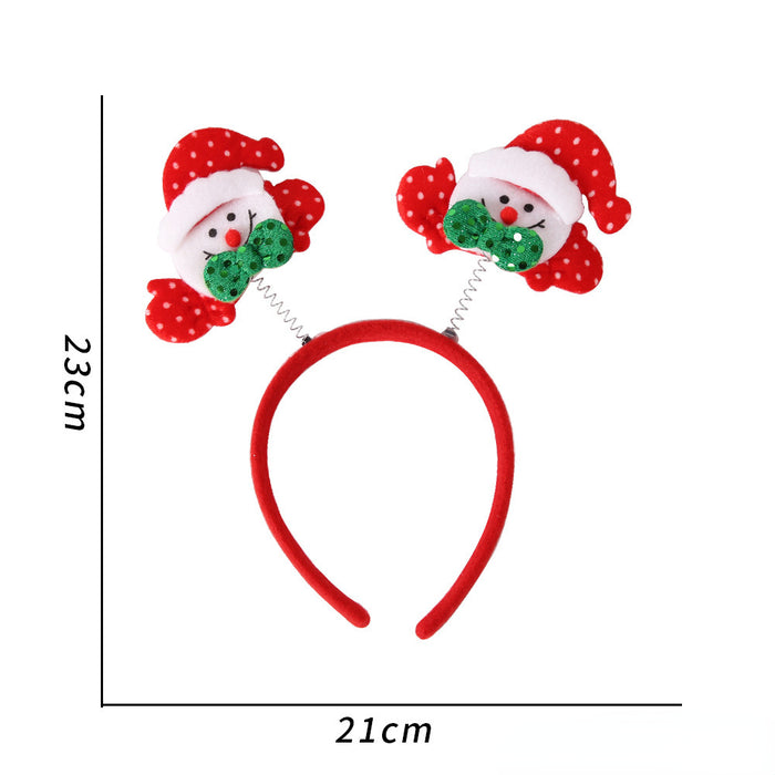 Wholesale Christmas Party Decoration Non Woven Plastic Kids Headband JDC-HD-Zhouhao003