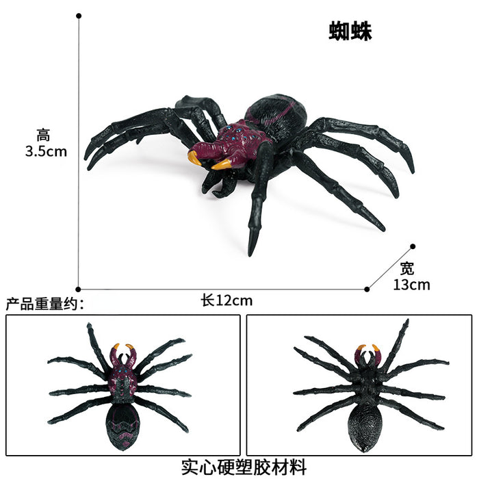 Wholesale Toy Simulation Insect Animal Model Tropical Rainforest Spider Ornament MOQ≥2 JDC-FT-XinYs004