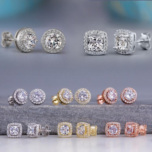 Jewelry WholesaleWholesale Round Alloy Zircon Earrings JDC-ES-Beid001 Rings 贝迪 %variant_option1% %variant_option2% %variant_option3%  Factory Price JoyasDeChina Joyas De China