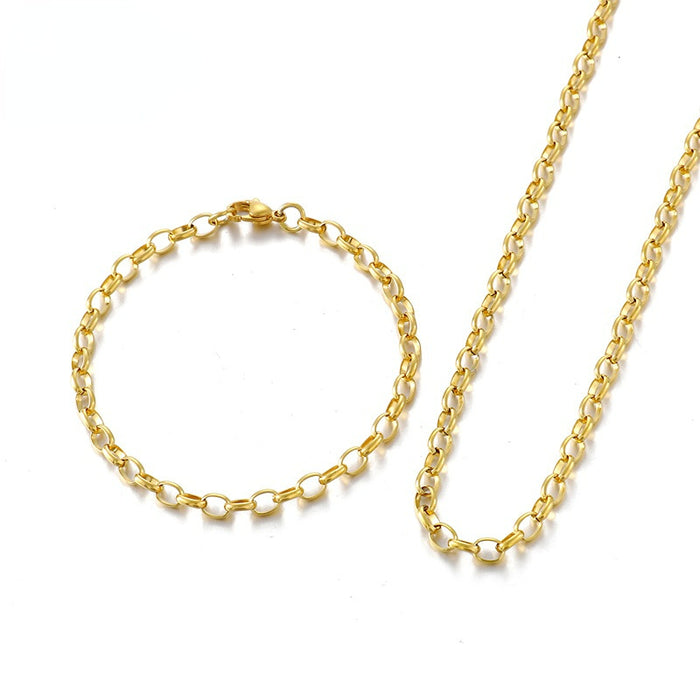Wholesale Necklaces Stainless Steel O Chain JDC-NE-KaL007