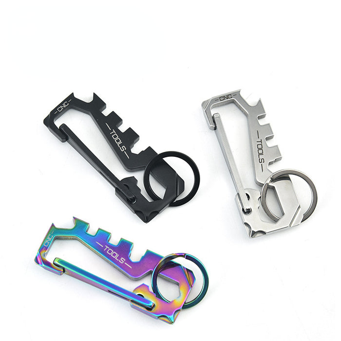 Wholesale Keychain Stainless Steel Multifunction MOQ≥2 JDC-KC-FuuY001