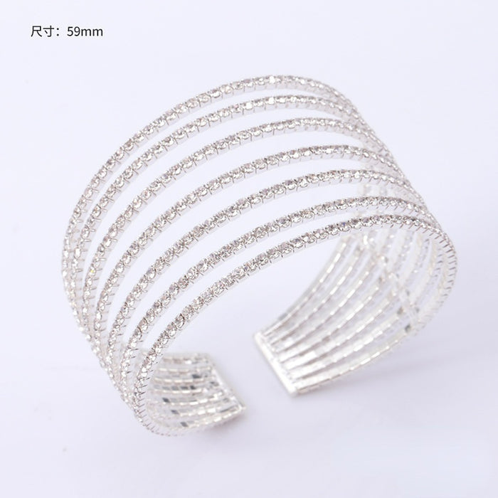 Wholesale Full Diamond Zircon Alloy Bracelet JDC-BT-KenJ005