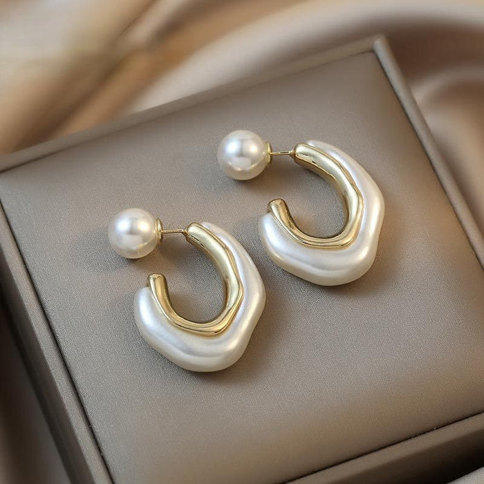 Jewelry WholesaleWholesale white pearlescent sheet special-shaped pearl earrings JDC-ES-AIS011 Earrings 艾珊 %variant_option1% %variant_option2% %variant_option3%  Factory Price JoyasDeChina Joyas De China