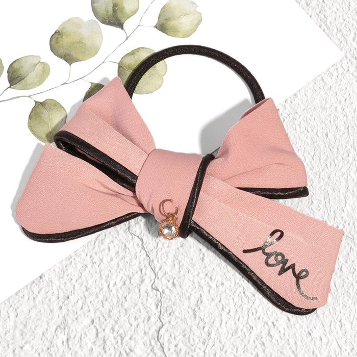 Bulk Jewelry Batch release material bow Hair Scrunchies JDC-HS-K070 Wholesale factory from China YIWU China