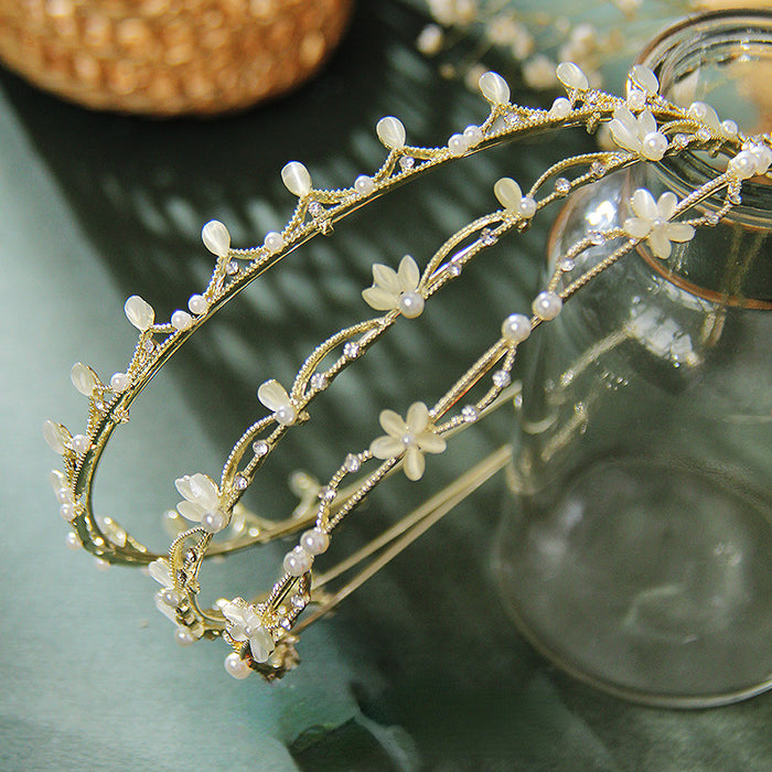 Diadema de diadema al por mayor imitación de diario ópalo de perlas JDC-HD-FSE002
