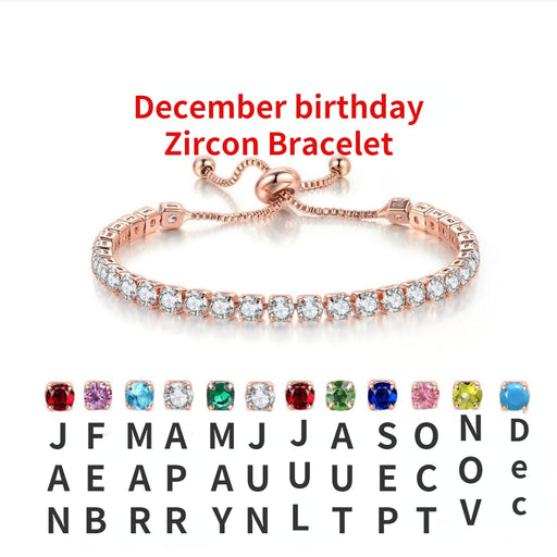 Jewelry WholesaleWholesale December birthday zircon full diamond adjustable Crystal Bracelet JDC-BT-Kas010 Bracelet 卡诗 %variant_option1% %variant_option2% %variant_option3%  Factory Price JoyasDeChina Joyas De China